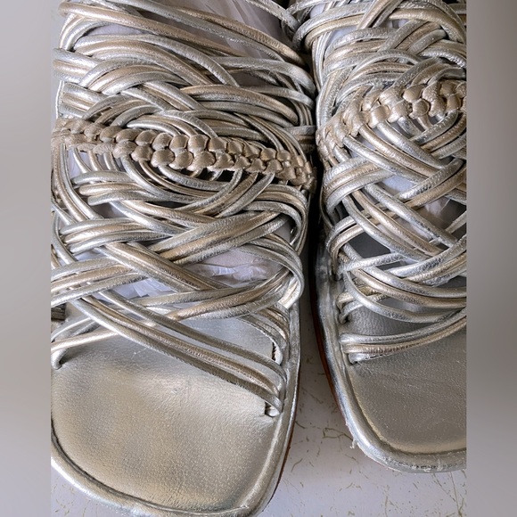 Jeffery Campbell Metallic Leather Women's Sandals size 39 - Picture 1 of 6